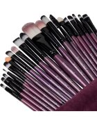 SensoPRO Комплект от 20 четки за грим Mauve Brushes Включен калъф за съхранение
