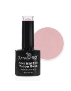 SensoPRO Milano Shimmer Rubber Base Лак за нокти - #06 Rare Rose Shimmer Silver 10 ml