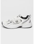 Sergio Tacchini Полускосени мрежести маратонки Portland с еко кожа - Бял/Сребрист