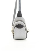 SilverPolo Чанта crossbody с лого - Сив - 30x22x8