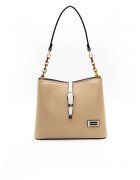 SilverPolo Чанта crossbody с шарка - Бежов - Бежов