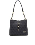 SilverPolo Чанта crossbody с шарка - Бежов - Тъмносин