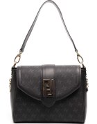 SilverPolo Чанта за рамо от еко кожа - Черен - 21x26x12