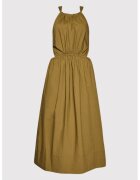 Sisley Дамска рокля - 300087435 - Памук - Кафяв