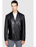 Sisley Мъжко яке - 85626 - Еко кожа - Черно