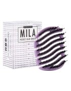 Sister Young Малка четка с косъм от глиган за чанта портмоне или комплект гримове MILA Лилав