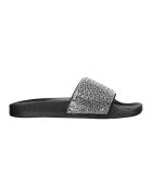 Skechers Бляскави чехли Pop Ups - New Spark - Черен/Сребрист
