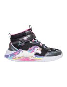 Skechers Бляскави спортни обувки Unicorn Chaser с LED светлини - Прашно синьо/Розово