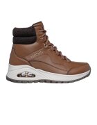 Skechers Боти от еко кожа - Черен/Кафяв