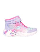 Skechers Боти с десен и LED светлини - Лилав/Розово