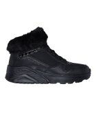 Skechers Боти с еко пух Черен