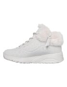 Skechers Боти Uno Lite с еко пух Бял