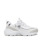 Skechers Дамски кецове - естествена кожа - бял/сив