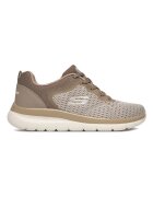 Skechers Дамски кецове - текстил - бежови - спортен дизайн