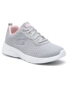 Skechers Дамски кецове - текстилен материал - сиви - удобни