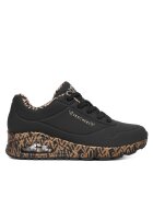Skechers Дамски спортни обувки модел Uno 155506 - черни - екологична кожа