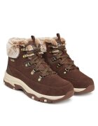 Skechers Дамски туристически обувки - естествена кожа - удобни - кафяви