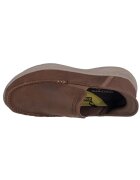 Skechers Кожени мокасини Кафяв