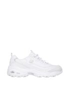Skechers Кожени спортни обувки D'Lites Fresh Start с лого - Бял