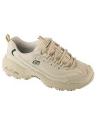 Skechers Кожени спортни обувки D'Lites Fresh Start с лого - Бял - Бял