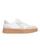 Skechers Маратонки Hotshot HI Lifted Luxe Slip-Ins с велур - Бял/Мръснобял