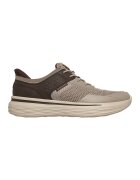 Skechers Маратонки Nevarro с еко кожа - Тъмнокафяв/Светло кафяво