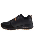 Skechers Мъжки маратонки Uno-Layover - текстил и синтетична кожа - черни 32'4 - Черен