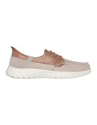 Skechers Мокасини с цветен блок - Коняк кафяв/Сиво-кафяв