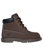 Skechers Момчешки боти Естествена кожа - Кафяви