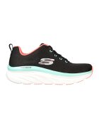 Skechers Мрежести спортни обувки D'Lux Walker-Fresh Finesse - Черен/Аквамарин син/Корал