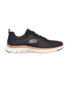 Skechers Мрежести спортни обувки Flex Appeal 4.0 - Черен/Розова сьомга