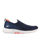 Skechers Мрежести спортни обувки GOwalk 6 - Оранжев/Тъмносин