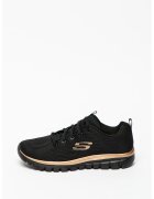 Skechers Мрежести спортни обувки Graceful Get Connected - Черен/Древно злато