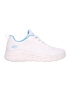 Skechers Мрежести спортни обувки с нисък профил - Бял/Син