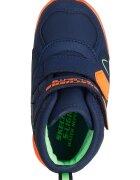 Skechers Непромокаеми боти Spash Beams с LED подметка Оранжев/Тъмносин