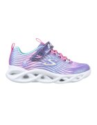 Skechers Олекотени спортни обувки Twisty Brights с LED светлини на подметката - Лилав/Сребрист