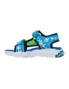 Skechers Равни сандали Mega Craft с велкро - Черен/Оранжев