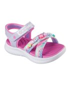 Skechers Сандали Jumpsters с велкро Ледено синьо/Розово