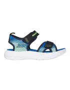 Skechers Сандали Microspec с велкро Черен/Син