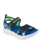 Skechers Сандали Microspec с велкро Черен/Син
