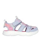 Skechers Сандали от еко кожа - Бледа лила