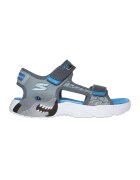 Skechers Сандали от еко кожа с велкро Сив/Син