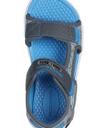 Skechers Сандали от еко кожа с велкро Сив/Син