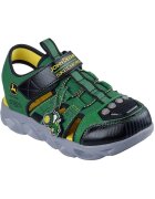 Skechers Сандали с принт с велкро и LED светлини - Зелен