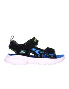 Skechers Сандали с велкро и лого Черен/Кралско Синьо