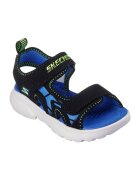 Skechers Сандали с велкро и лого Черен/Кралско Синьо