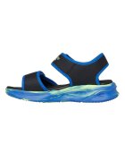 Skechers Сандали с велкро и лого Лайм зелено/Тъмносин