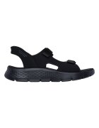 Skechers Сандали Slip-Ins Go Walk Flex Избеляло черно
