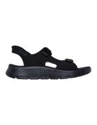 Skechers Сандали Slip-Ins Go Walk Flex - Избеляло черно