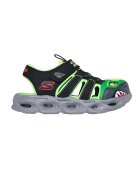 Skechers Сандали Thermo Splash с велкро - Черен/Лайм зелено
